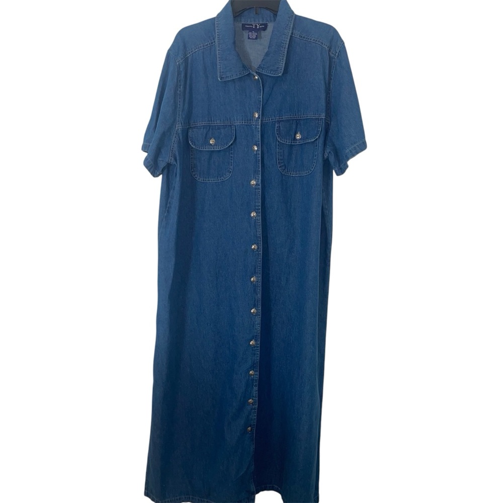 Vintage TY Wear •plus-size• jean dress •100% cotton•